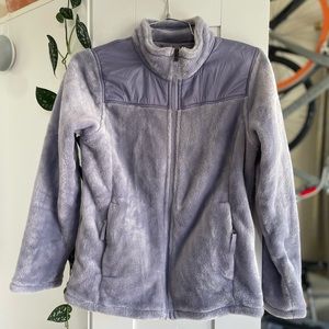 Fuzzy purple jacket